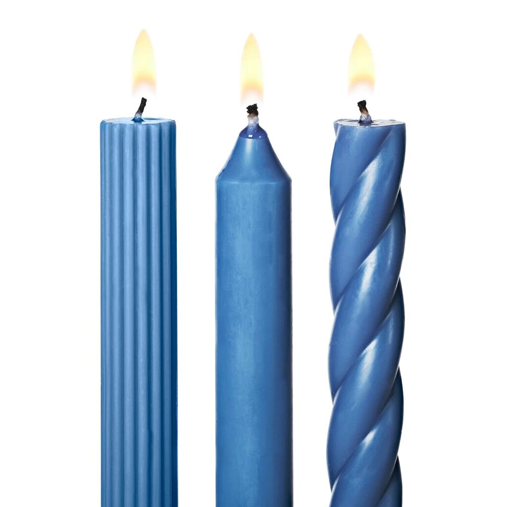 Assorted Candle Tapers 3-Pack | Slate * Gifts & Speciality