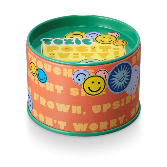 Toxic Positivity Twisted Tin Candle New * Gifts & Speciality