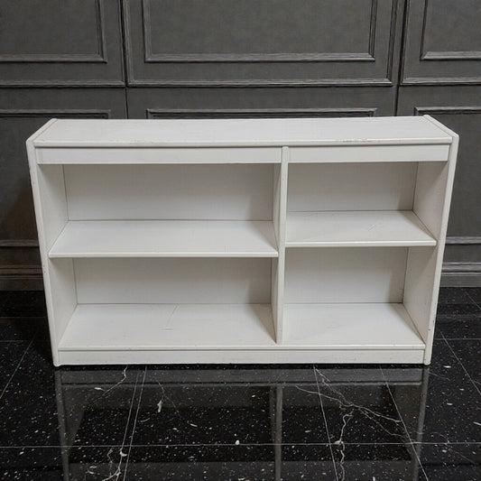 7766 White Double Bookcase