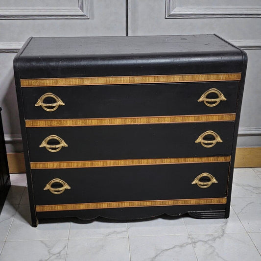 7777 Vintage Art Deco 3 Drawer #Chest