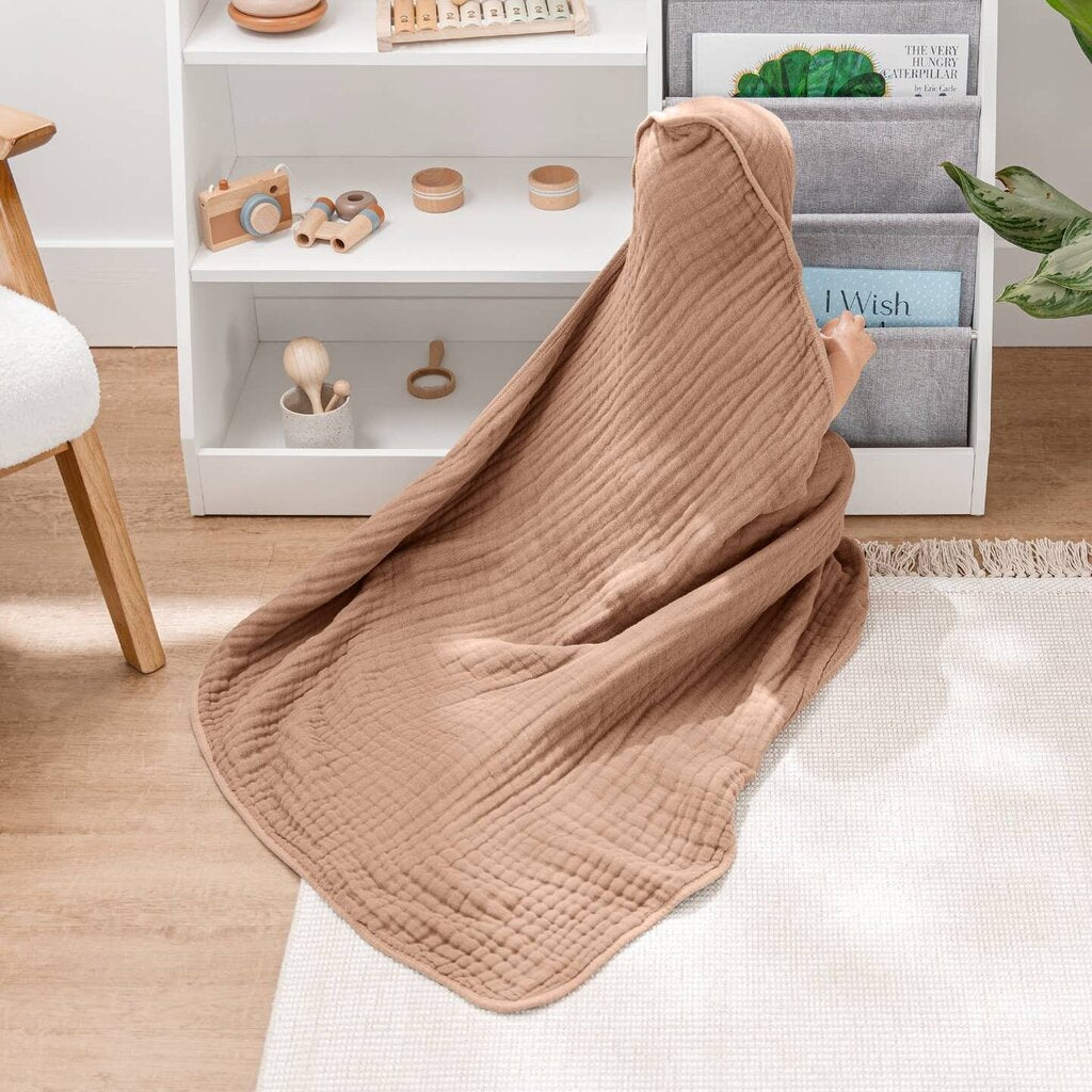Hooded Baby Towel, 6 Layer 100% Muslin Cotton * Children's