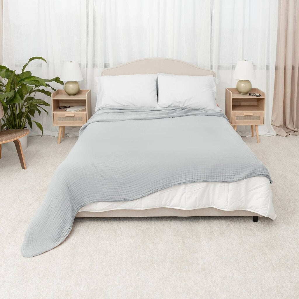 Muslin 6-Layer 100% Cotton Throw - Heather * Home