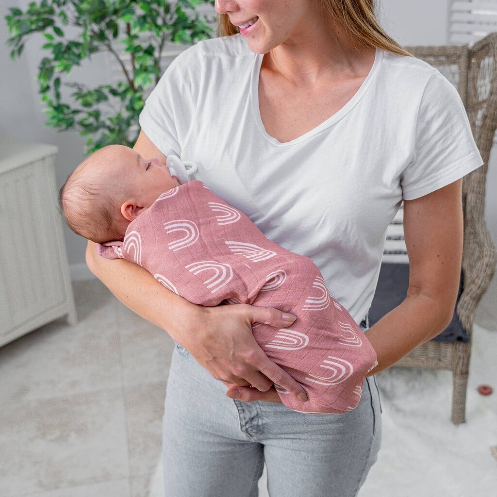 Color Print Bamboo/Muslin Swaddle