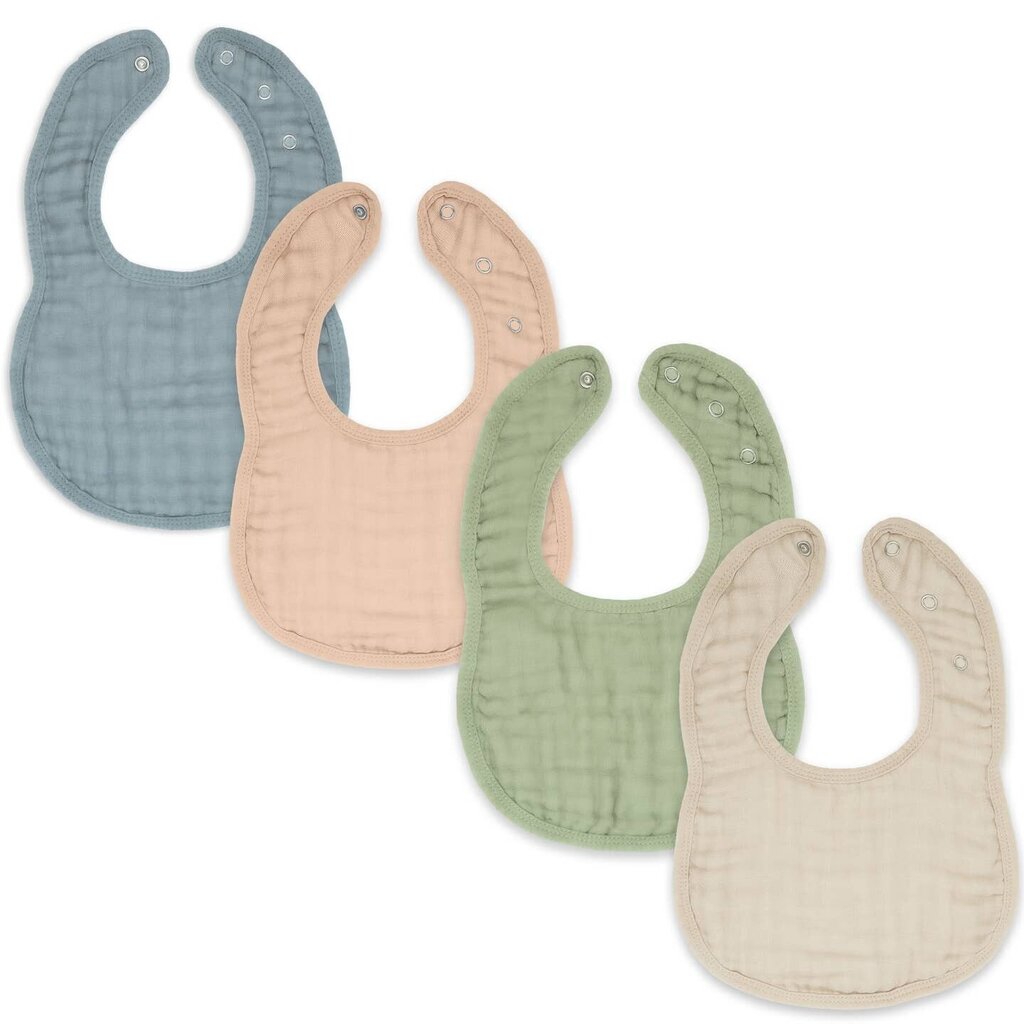 Muslin Cotton Baby Bibs Adjustable