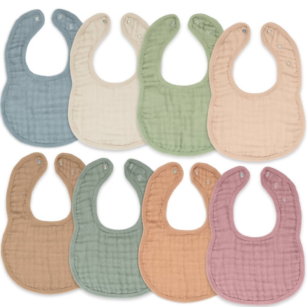 Muslin Cotton Baby Bibs Adjustable