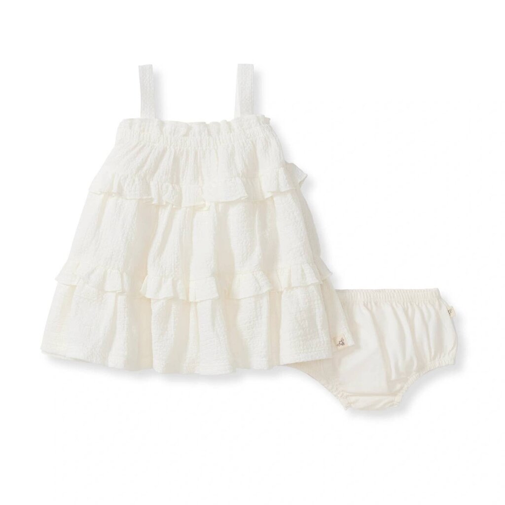 Cross Stitch Muslin Dress Set | 3-6 mo New * Children's