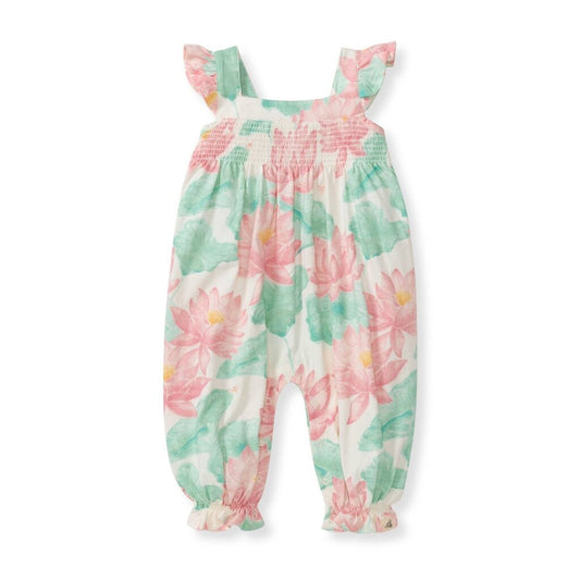 Lotus Pond Baby Girl Jumpsuit | 12 mo