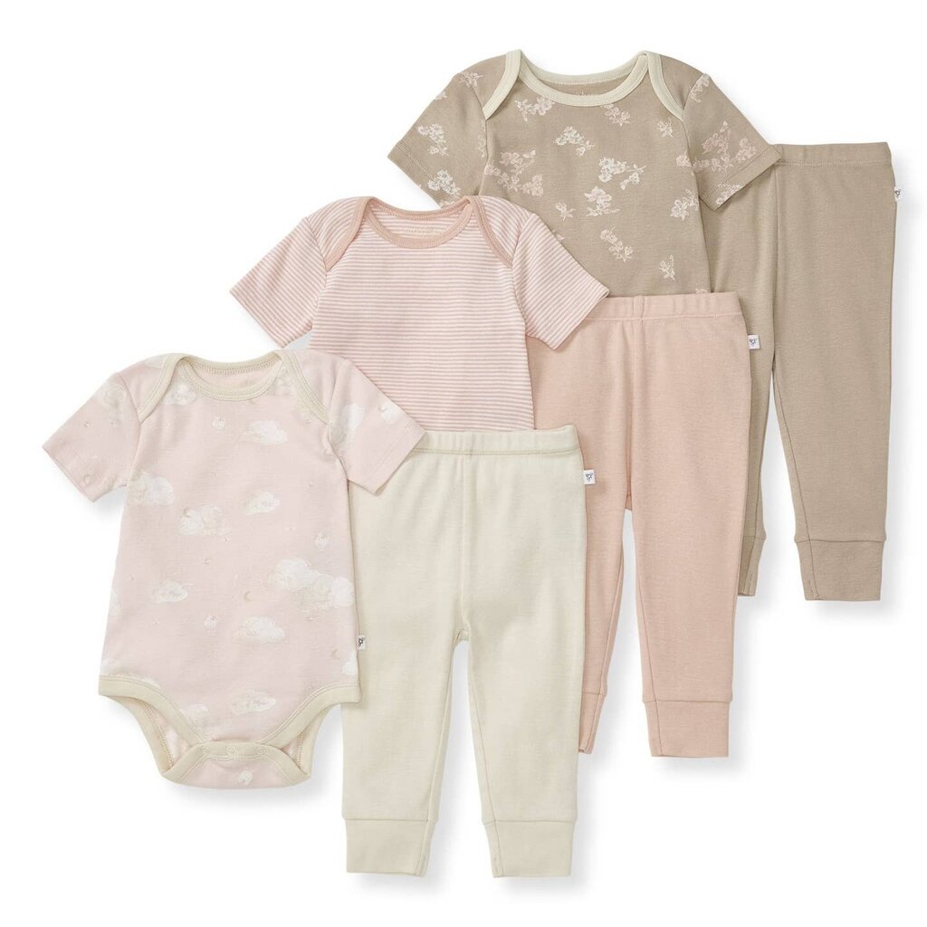 Organic Cotton Short Sleeve Bodysuit & Pant Set | 6-9 mo 6-9 mo New * Children's