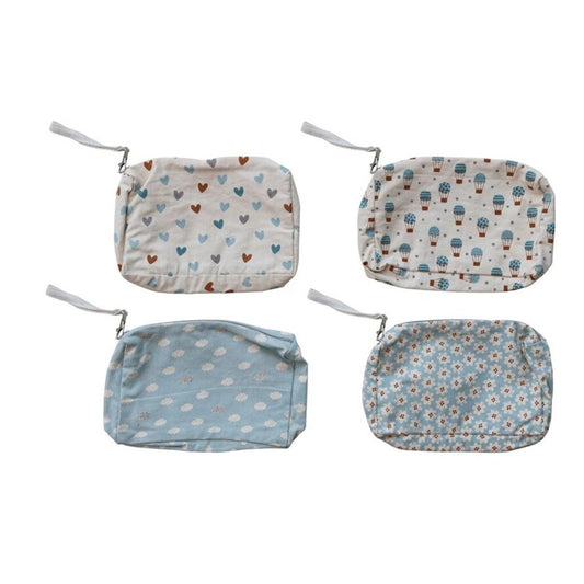 Cotton Diaper/Wipe Pouch