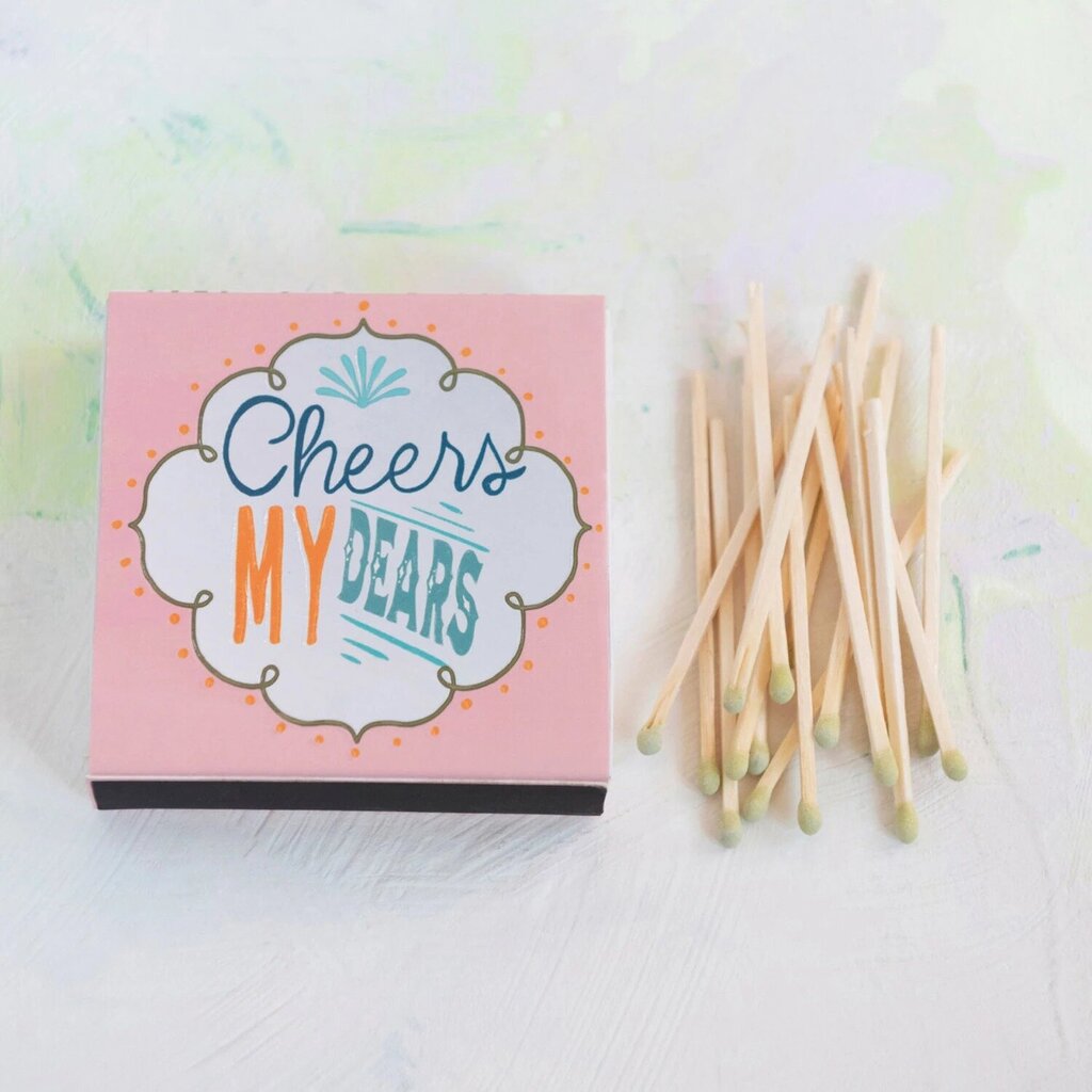 Safety Matches in Matchbox "Cheers My Dears" * Gifts & Speciality