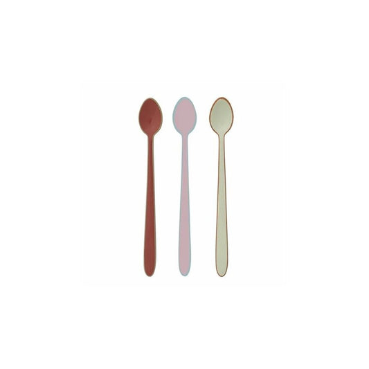 Enameled Stainless Steel Cocktail Spoon 8"L 3 Colors New * Home