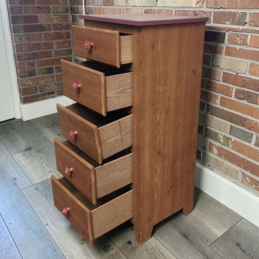 7804 Pine 5 Drawer Lingerie #Chest