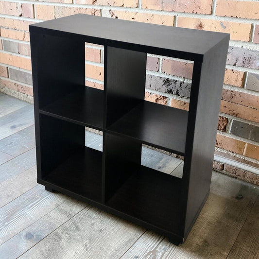 7811 Espresso 4 Cubby Bookcase