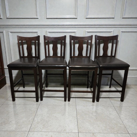 7814-7817 Espresso Farmhouse Barstools
