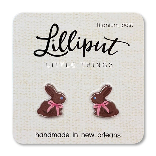 Lilliput- Chocolate Easter Bunny Earrings