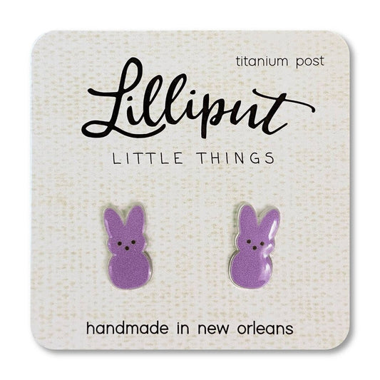 Lilliput- Marshmallow Easter Bunny Earrings