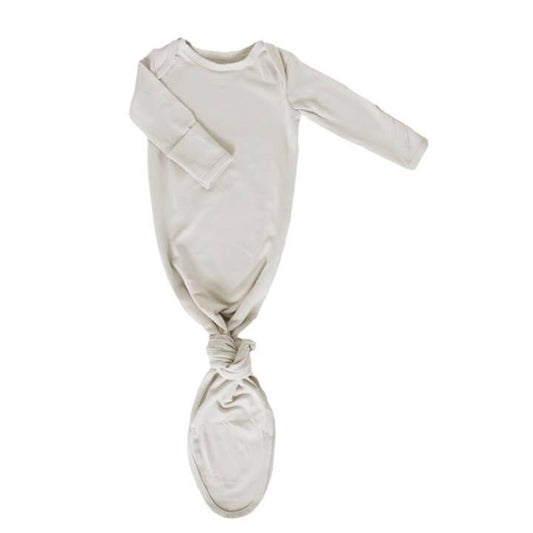 Oat Organic Cotton Knotted Gown 0-3 months Oat New * Children's