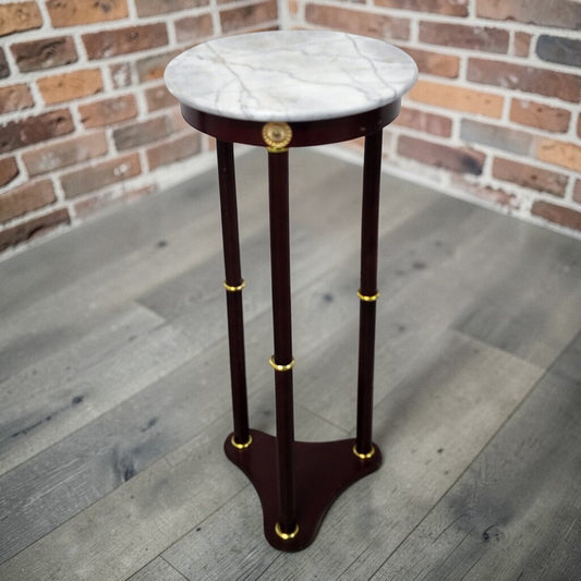 7844 Cherry and Marble Top Accent #Table
