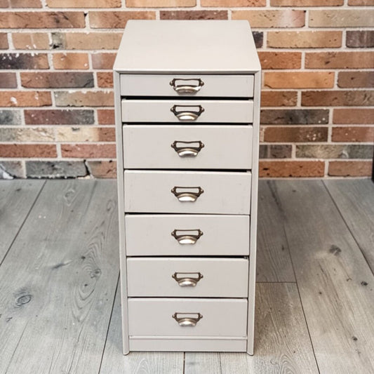 7861 White 7 Drawer Organizer Chest