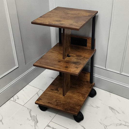 7862 3 Tier Swivel Powered Side Table