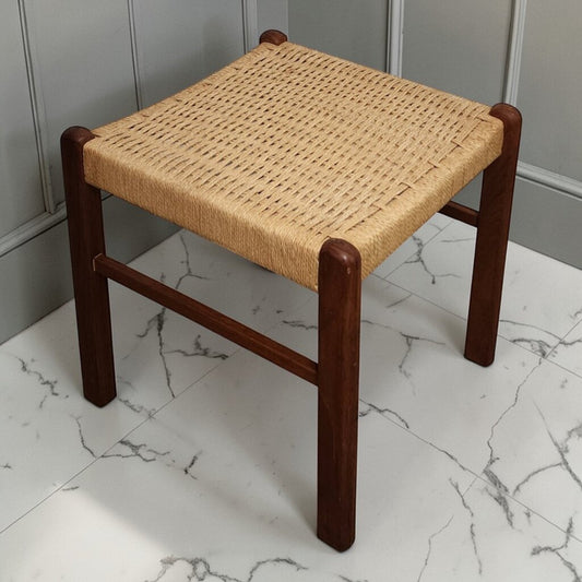 7863 Rush Seat Ottoman/ Stool