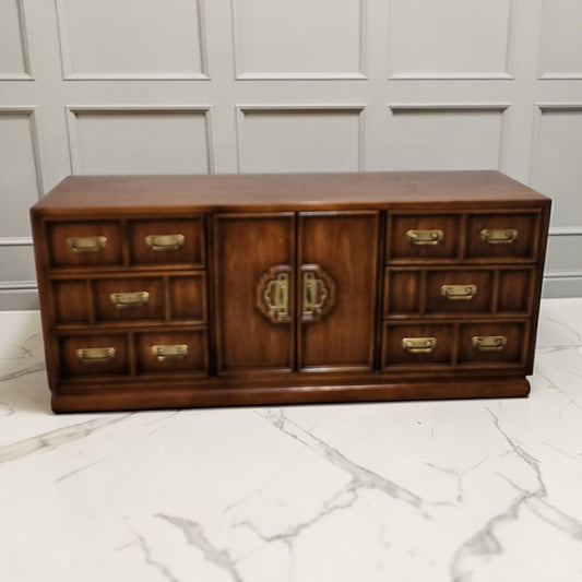 7872 Mid Century Modern Chinoiserie Asian-Inspired Credenza/ Dresser Used * 3 - Consignor