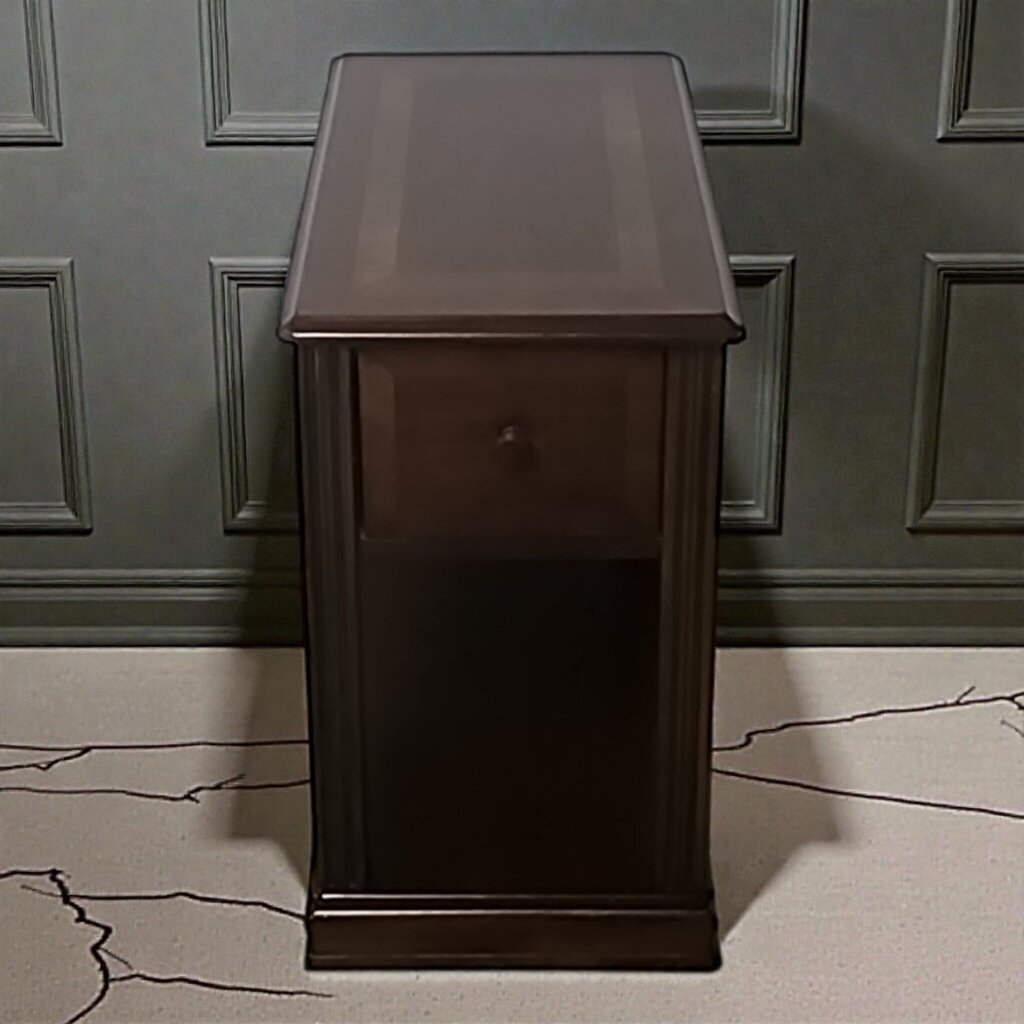 7874 Traditional Wood End Table with Drawer
