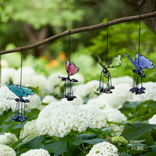 Glass Butterfly Bouncers New * Garden