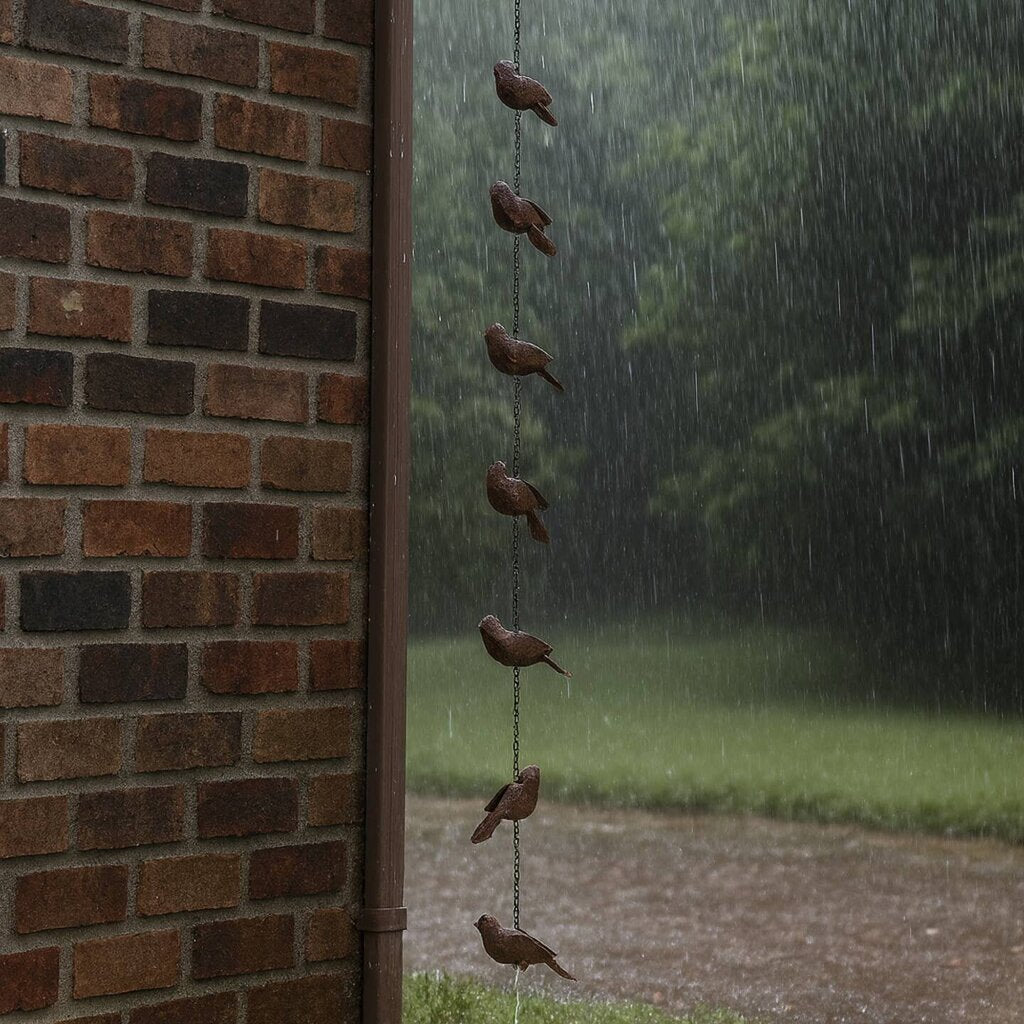 Sparrow Rain Chain * Garden