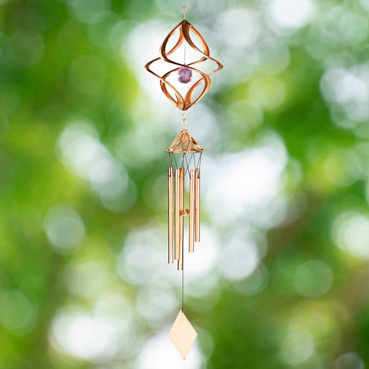Purple Cosmix Chime Spinner – 25" New * Garden