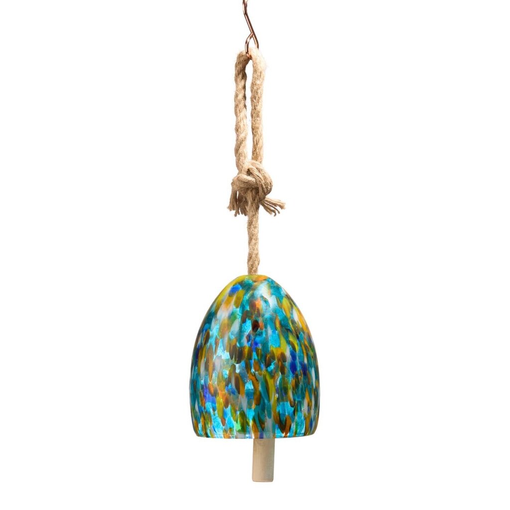 Aqua Artisan Glass Bell * Garden