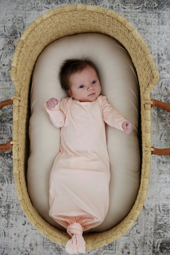 Blush Pink Bamboo Knotted Gown | newborn * Children's