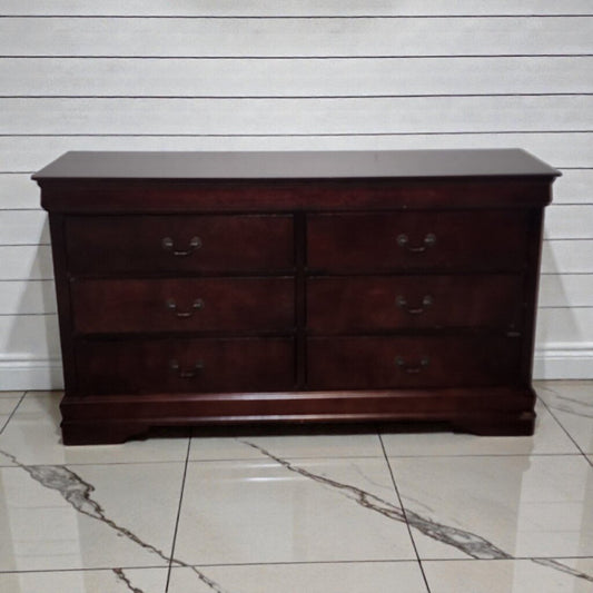 7927 Transitional Espresso-Finished 6-Drawer #Dresser