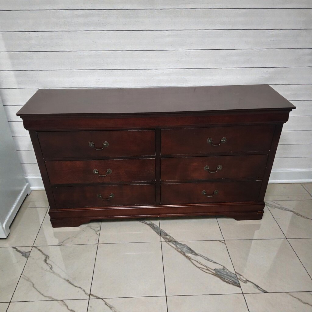 7927 Transitional Espresso-Finished 6-Drawer #Dresser