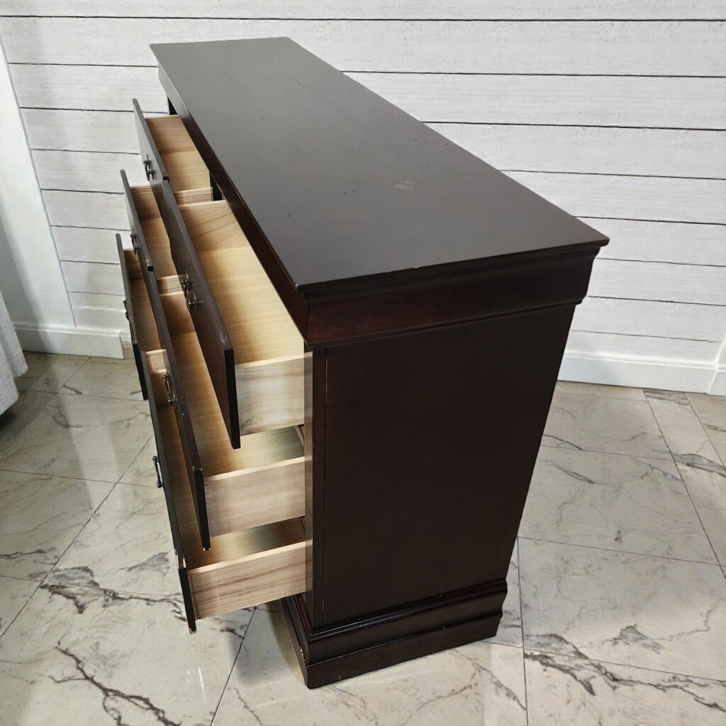 7927 Transitional Espresso-Finished 6-Drawer #Dresser