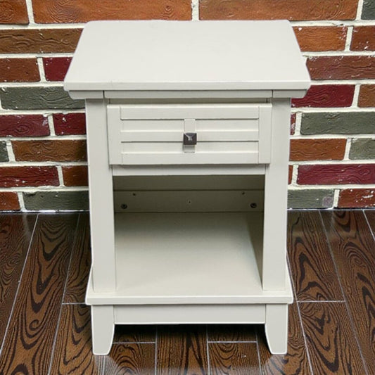 7930 Contemporary Ivory Nightstand with Drawer