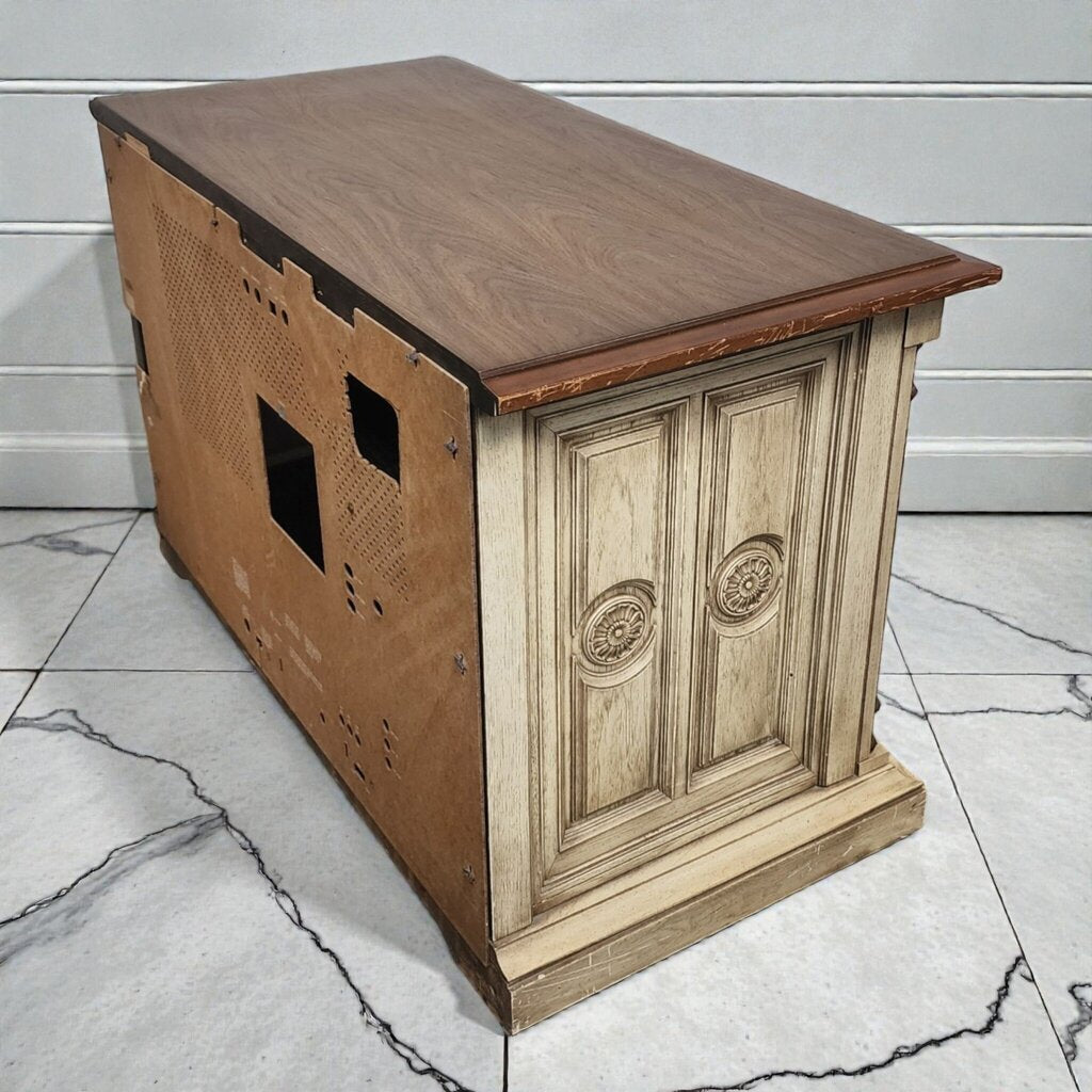 7934 Vintage Hollywood Regency Style #Console Cabinet