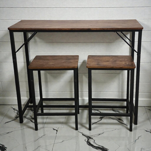 7938 Industrial 3-Piece Bar #Table and Stool Set