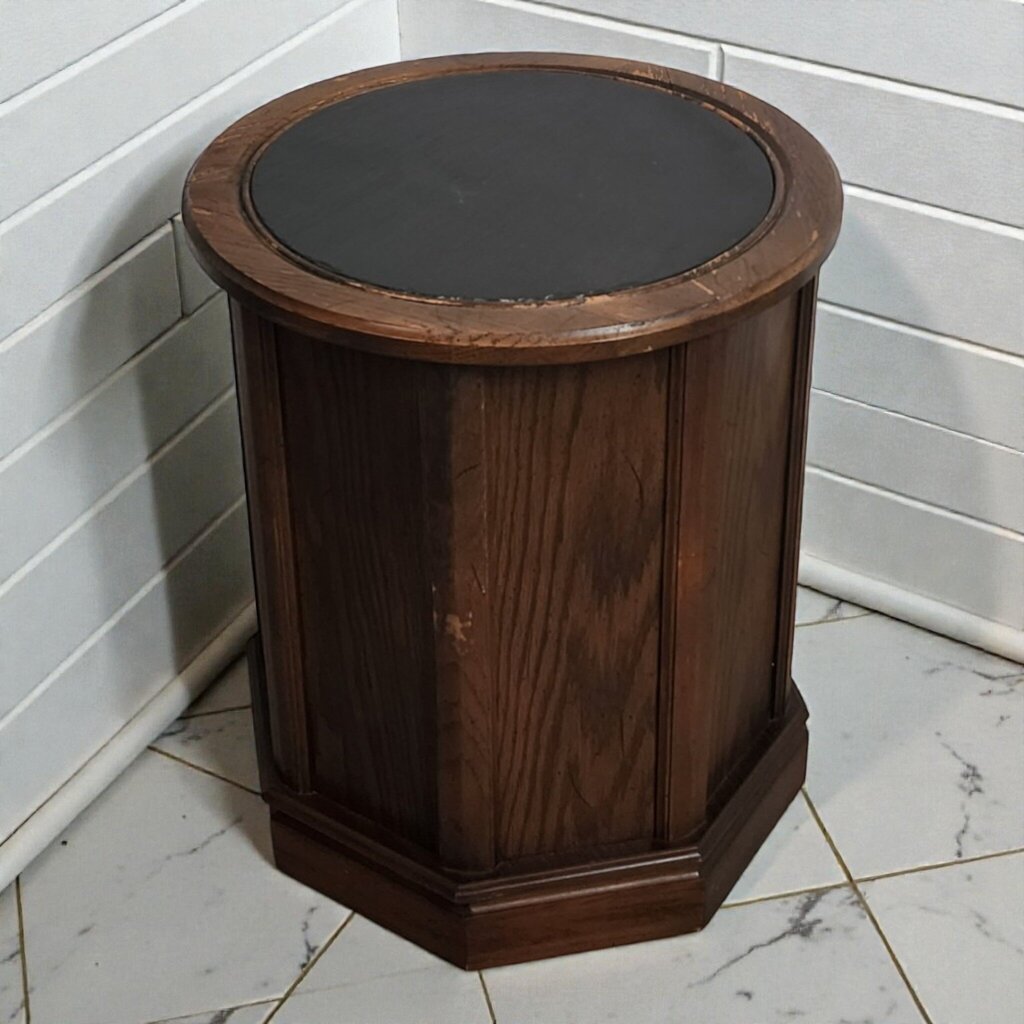 7940 Mediterranean Revival Octagonal Commode End Table