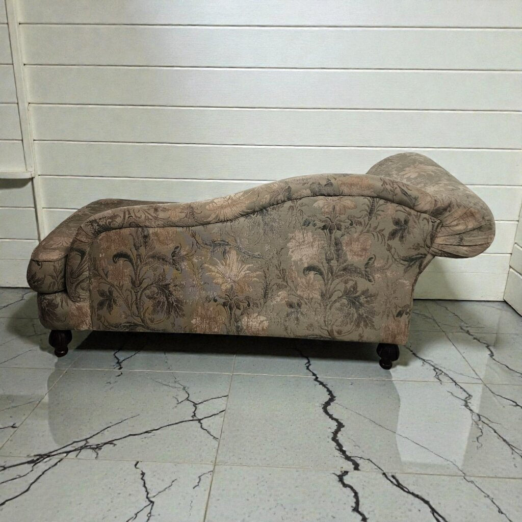 Floral Jacquard Upholstered Chaise #Lounge