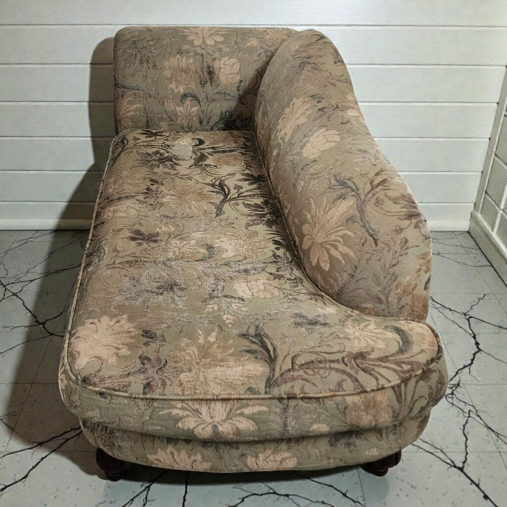 Floral Jacquard Upholstered Chaise #Lounge