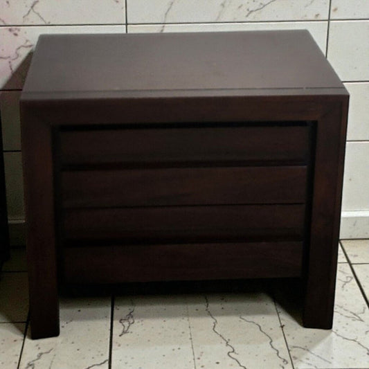 7943 Espresso Contemporary 2 Drawer Nightstand