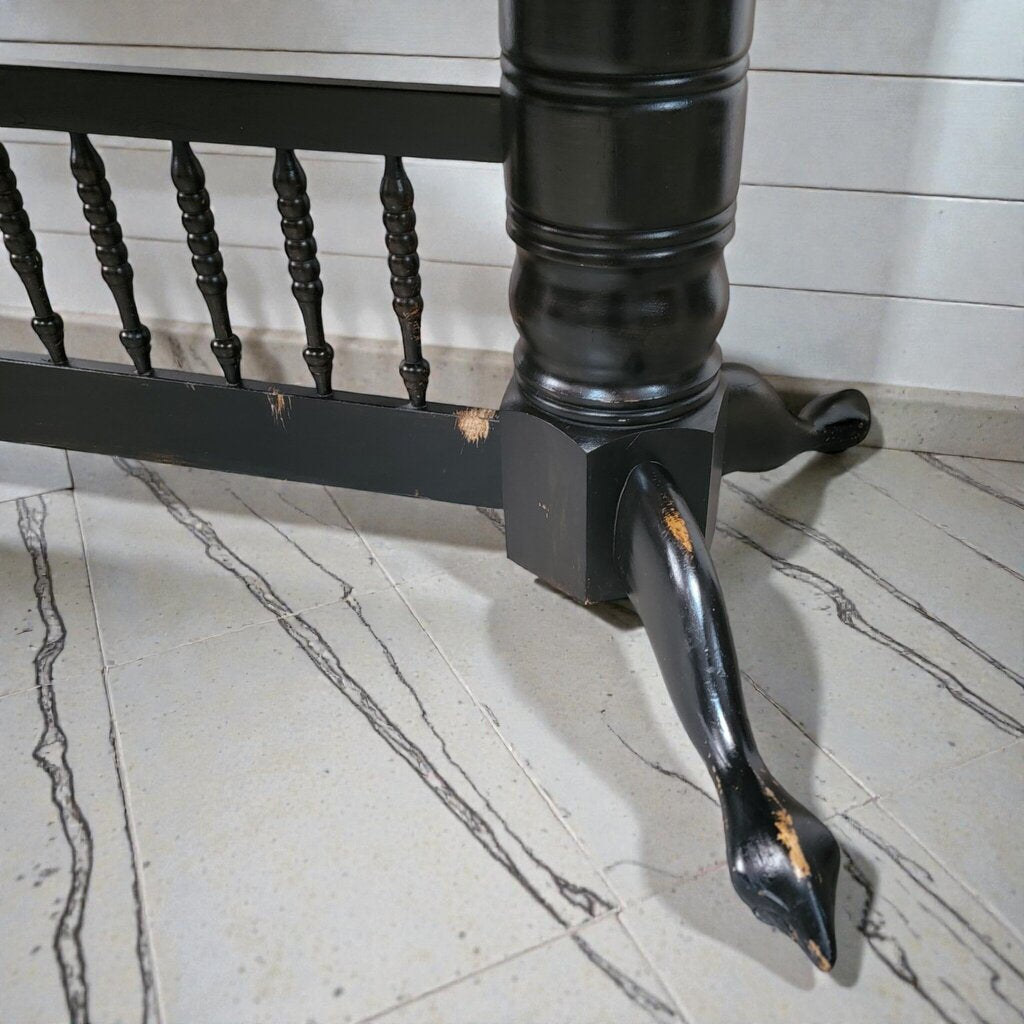 7949 Farmhouse Oak Trestle Table with 4 Windsor Chairs