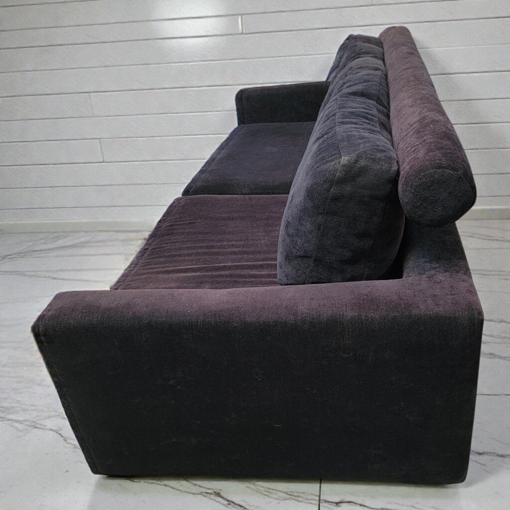 7950 Contemporary Black Corduroy Down #Sofa