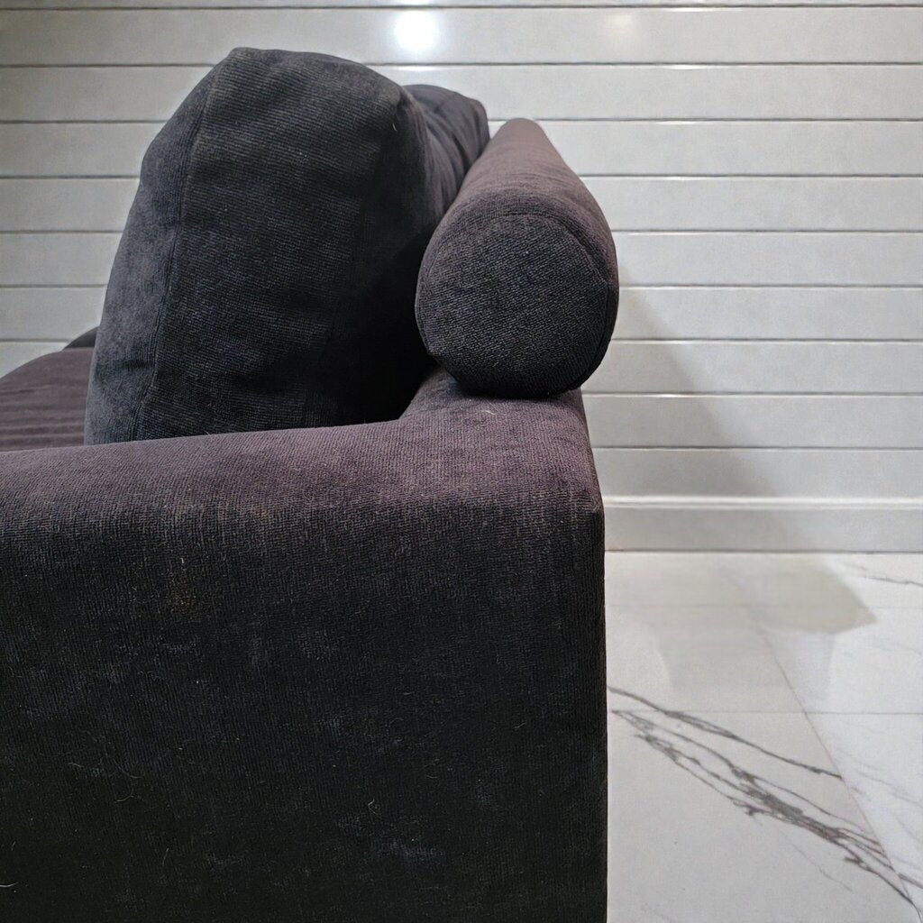 7950 Contemporary Black Corduroy Down #Sofa