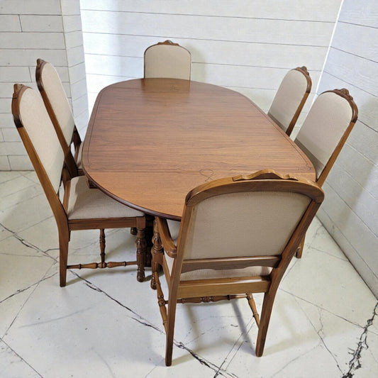 7955 Vintage 1970s Mediterranean Revival Trestle #Dining Set