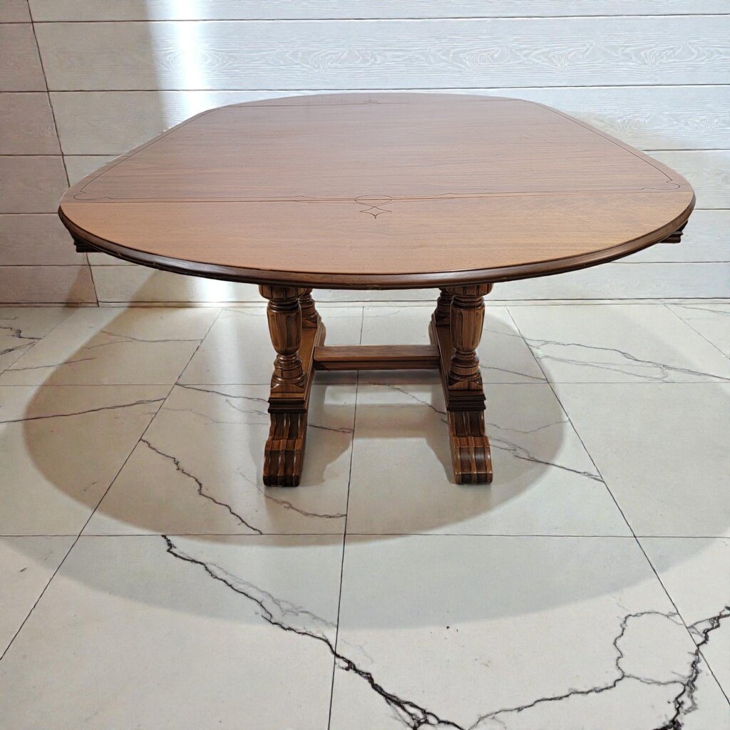 7955 Vintage 1970s Mediterranean Revival Trestle #Dining Set