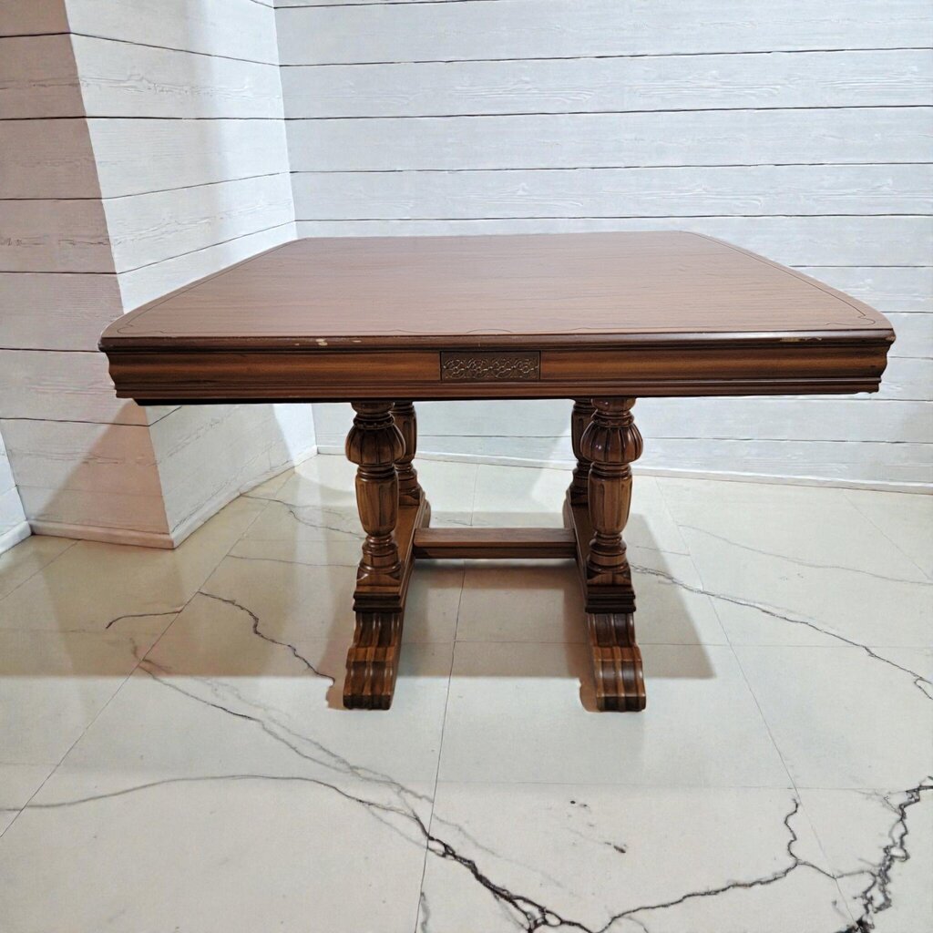 7955 Vintage 1970s Mediterranean Revival Trestle #Dining Set