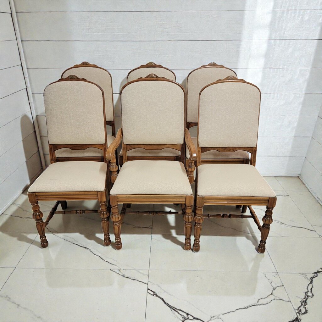 7955 Vintage 1970s Mediterranean Revival Trestle #Dining Set