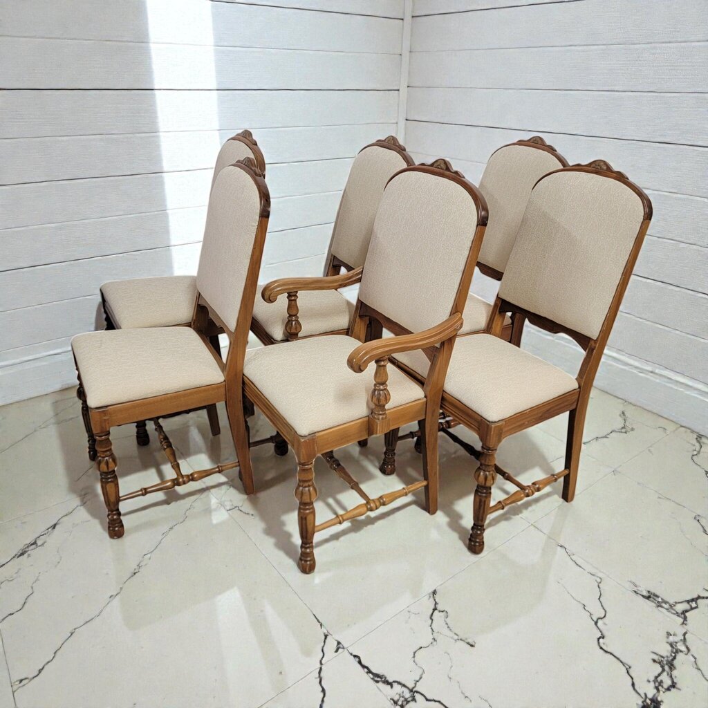 7955 Vintage 1970s Mediterranean Revival Trestle #Dining Set